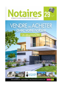 présente le magazine Notaires 29 avec sa page de garde